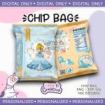 Princess Chip Bag, Personalized w photo, not editable