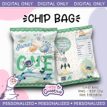Outer Space, astronaut Chip Bag, Personalized, Not editable