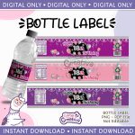Happy 18th Girl bottle label, instant download, not editable
