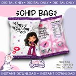 Selena Quintanilla Chip Bag, Instant download, not editable