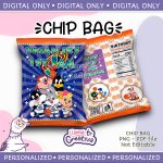 Space Jam Chip Bag, Personalized, not editable