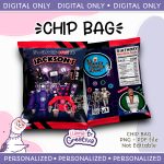Skibidi Toilet Chip Bag, Personalized, Not editable