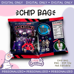 Skibidi Toilet Chip Bag, Personalized, Not editable