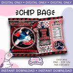 Sasuke Chip Bag, Instant Download, not editable