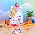 Personalized surprise box with the school logo and teacher's name for back to school