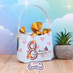 Personalized Light Blue Candy Bag + Tag - Women's Day - Image 2