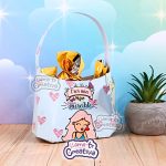 Personalized Light Blue Candy Bag + Tag - Women's Day