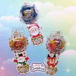 Christmas candy holder with spheres