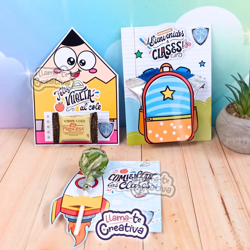 TARJETA-REGRESO-A-CLASES.jpg Sweet Personalized Detail For Chocolate and Lollipops - Back To School - Image 1