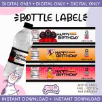 Squid Game bottle label, Digital printable, Instant download, not editable