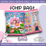 Ms Rachel Chip Bag, Personalized, Not editable