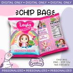 Lara Campos, Rhenné Chip Bag, Personalized, Not editable