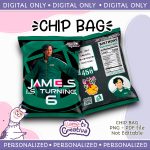 Squid Game, Player 456, Seong Gi-hun Chip Bag, Personalized, Not editable