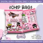 Hello Kitty and Friends Chip Bag, Personalized, Not editable
