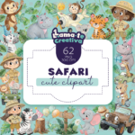 Safari Animals Clipart Bundle | Printable Party Clipart