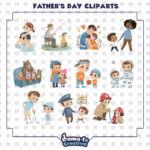 Father's Day Clipart Bundle | Printable Father's Day Clipart - Image 3