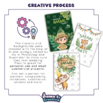Safari Animals Clipart Bundle | Printable Party Clipart - Image 7
