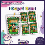 Mickey Safari Capri Sun Label | Printable Birthday Party Favor