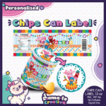 Pocoyo Snack Can Label | Personalized Birthday Party Favor
