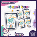 Outer Space Astronaut Capri Sun Label | Personalized with Photo | Birthday Party Favor