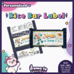 Outer Space Rice Bar Label | Personalized with Photo | Birthday Party Favor