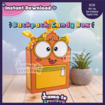 Backpack Candy Box | Printable Back to School Favor | Instant Download