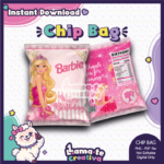 Barbie Chip Bag | Printable Birthday Party Favor