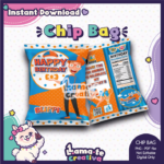 Blippi Chip Bag | Printable Birthday Party Favor | Instant Download