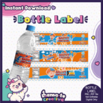 Blippi Bottle Label | Printable Birthday Party Favor | Instant Download