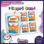 Blippi Capri Sun Label | Printable Birthday Party Favor