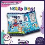 Bluey Chip Bag Model 02 | Personalized with Photo | Birthday Party Favor