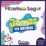 SpongeBob Custom Logo | Personalized Birthday Party