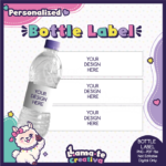 Custom Bottle Label | Made to Order | Birthday Party Favor