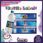 Italian Brainrot Bottle Label | Personalized Birthday Party Favor