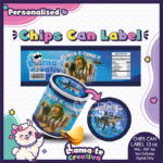 Italian Brainrot Snack Can Label | Personalized Birthday Party Favor