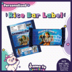 Italian Brainrot Rice Bar Label | Personalized Birthday Party Favor