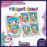 Baby Bus Capri Sun Label | Printable Birthday Party Favor