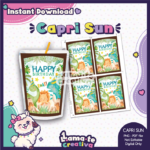 Dino Party Capri Sun Label | Printable Birthday Party Favor