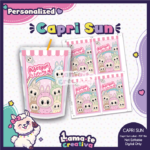 Labubu Capri Sun Label | Personalized Birthday Party Favor