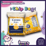 Corona Beer Chip Bag | Printable Birthday Party Favor | Instant Download