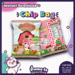 Farm Girl Chip Bag | Printable Birthday Party Favor | Instant Download