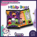 Monsters Halloween Chip Bag | Printable Halloween Party Favor