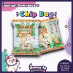 Safari Chip Bag Model 01 | Printable Birthday Party Favor