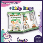 Safari Chip Bag | Personalized Birthday Party Favor