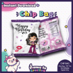 Selena Quintanilla Chip Bag | Printable Birthday Party Favor