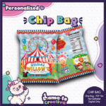 Circus & Carnival Chip Bag | Personalized Birthday Party Favor
