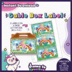 Cocomelon Gable Box Label | Printable Birthday Party Favor - Image 2