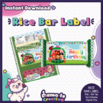 Cocomelon Rice Bar Label | Printable Birthday Party Favor | Instant Download