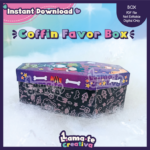 Halloween Coffin Favor Box | Printable Party Favor | Instant Download - Image 2