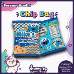 Cookie Monster Chip Bag | Personalized Birthday Party Favor